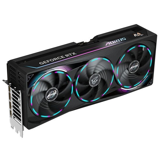GIGABYTE AORUS GeForce RTX 5090 MASTER 32G Carte Graphique - 32 Go GDDR7, 512 bits, PCI-E 5.0, 2655MHz Fréquence du Cœur, 3 x DP 2.1a, 1 x HDMI 2.1b, GV-N5090AORUS M-32GD GIGABYTE AORUS GeForce RTX 5090 MASTER 32G Carte Graphique - 32 Go GDDR7, 512 bits, PCI-E 5.0, 2655MHz Fréquence du Cœur, 3 x DP 2.1a, 1 x HDMI 2.1b, GV-N5090AORUS M-32GD