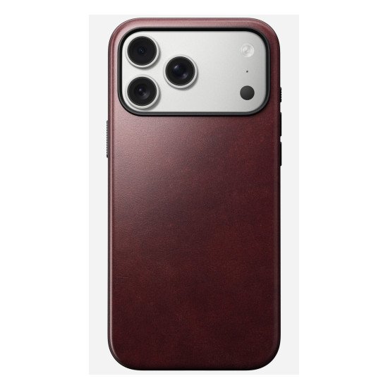 Nomad Modern Leather Case coque de protection pour téléphones portables 17,5 cm (6.9") Housse Bourgogne