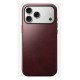 Nomad Modern Leather Case coque de protection pour téléphones portables 17,5 cm (6.9") Housse Bourgogne