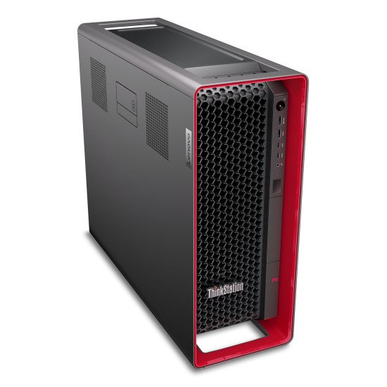 Lenovo ThinkStation P8 AMD Ryzen Threadripper PRO 9955WX 64 Go DDR5-SDRAM 2,51 To SSD Windows 11 Pro Tower Station de travail Noir, Rouge