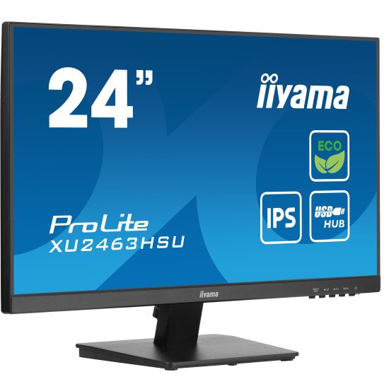 iiyama ProLite XU2463HSU-B1 écran PC 60,5 cm (23.8") 1920 x 1080 pixels Full HD LED Noir iiyama ProLite XU2463HSU-B1 écran PC 60,5 cm (23.8") 1920 x 1080 pixels Full HD LED Noir