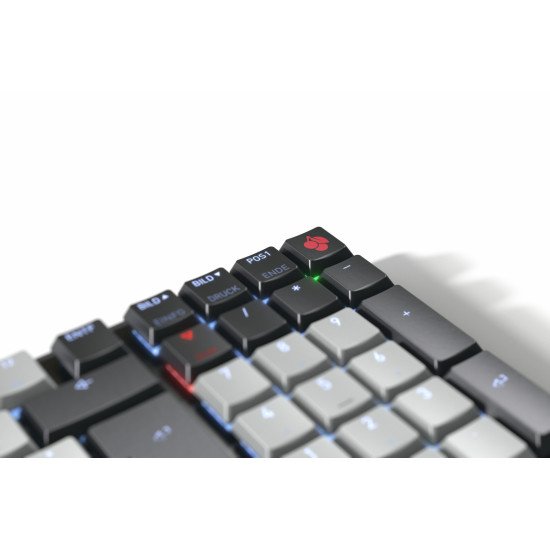 CHERRY KW 550 MX LP clavier maison/bureau USB + Bluetooth QZERTY Anglais américain Noir