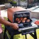 Ninja OO101EU barbecue et grill Électrique + charbon Noir, Rouge, Argent 2400 W