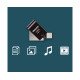 Philips FM12DC152B/00 lecteur USB flash 128 Go USB Type-A 3.2 Gen 1 (3.1 Gen 1) Noir, Argent