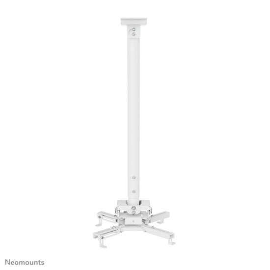 Neomounts CL25-550WH1 Support de plafond pour vidéoprojecteur - h74.5-114.5 cm - installation facile - orientable