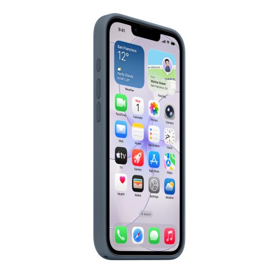 Apple Coque en silicone avec MagSafe pour iPhone 17e - Bleu maritime