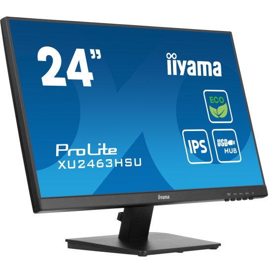 iiyama ProLite XU2463HSU-B1 écran PC 60,5 cm (23.8") 1920 x 1080 pixels Full HD LED Noir