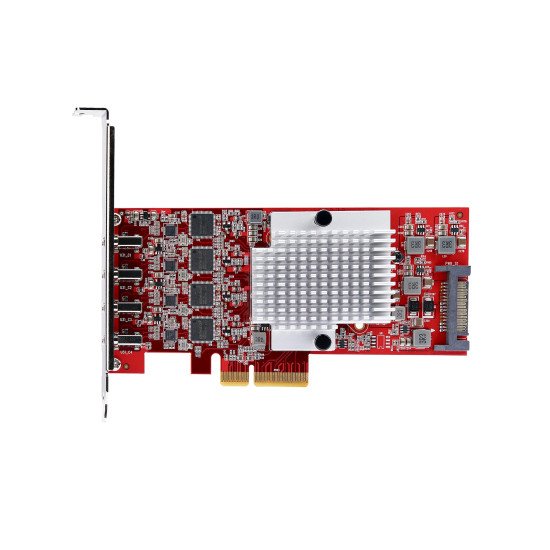 StarTech.com Carte PCIe USB-C 4 Ports, USB 3.2 10 Gbit/s, Carte d'Extension PCI Express USB-C, 4 Contrôleurs USB Indépendants, Carte PCIe USB Type-C, Windows/Linux/macOS, Conforme TAA StarTech.com Carte PCIe USB-C 4 Ports, USB 3.2 10 Gbit/s, Carte d'Extension PCI Express USB-C, 4 Contrôleurs USB Indépendants, Carte PCIe USB Type-C, Windows/Linux/macOS, Conforme TAA