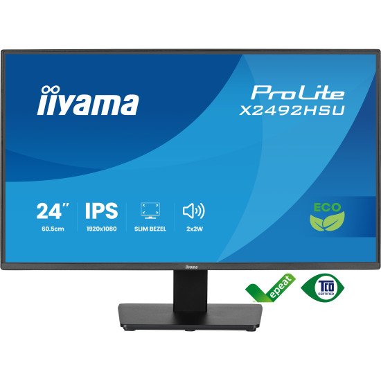 iiyama ProLite X2492HSU-B1 écran PC 61 cm (24") 1920 x 1080 pixels Full HD LED Noir