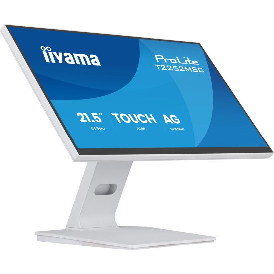 iiyama ProLite T2252MSC-W2AG écran PC 54,5 cm (21.4") 1920 x 1080 pixels Full HD LCD Écran tactile Blanc