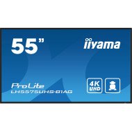 iiyama ProLite Écran plat de signalisation numérique 138,7 cm (54.6") LCD Wifi 500 cd/m² 4K Ultra HD Noir Intégré dans le processeur Android 11 24/7