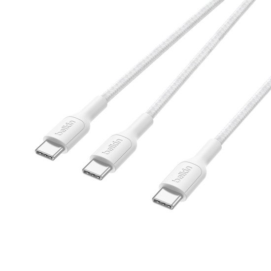 Belkin CAC004hq1.5MWH câble USB USB 2.0 1,5 m USB C 2 x USB C Blanc