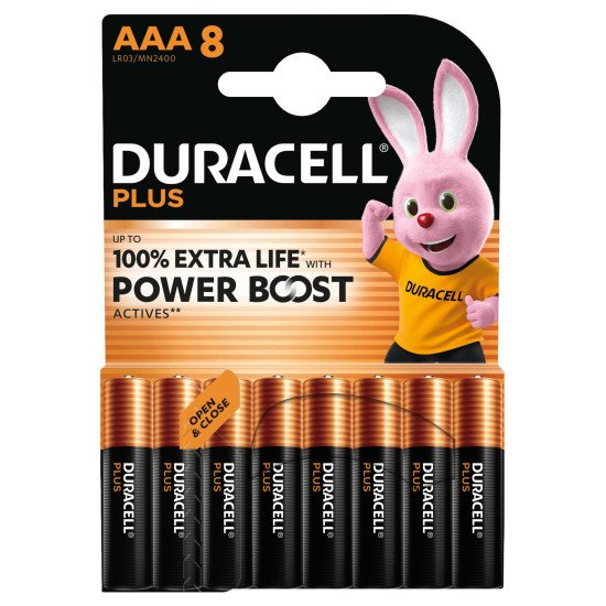 Duracell Plus Batterie à usage unique AAA Alcaline Duracell Plus Batterie à usage unique AAA Alcaline