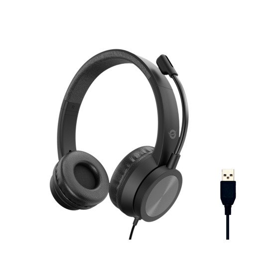 Conceptronic POLONA05B casque Avec fil Arceau Appels/Musique USB Type-A Noir