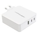 LC-Power LC-GAN-100 chargeur d'appareils mobiles Universel Blanc Secteur Charge rapide Intérieure