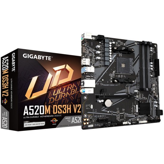 Gigabyte A520M DS3H V2 (rev. 1.0) Emplacement AM4 micro ATX