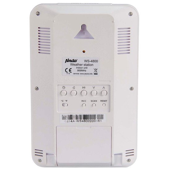 Alecto WS-4800 station météo numérique Blanc LCD Batterie