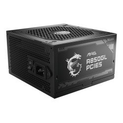 MSI MAG A850GL PCIE5 unité d'alimentation d'énergie 850 W 20+4 pin ATX ATX Noir MSI MAG A850GL PCIE5 unité d'alimentation d'énergie 850 W 20+4 pin ATX ATX Noir