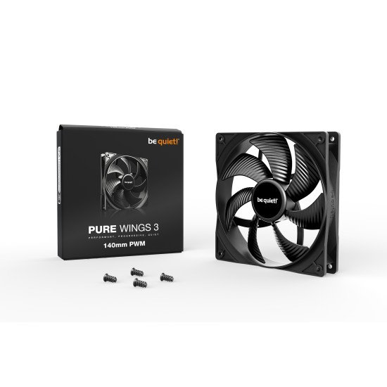 be quiet! Pure Wings 3 140mm PWM Boitier PC Ventilateur 14 cm Noir 1 pièce(s)