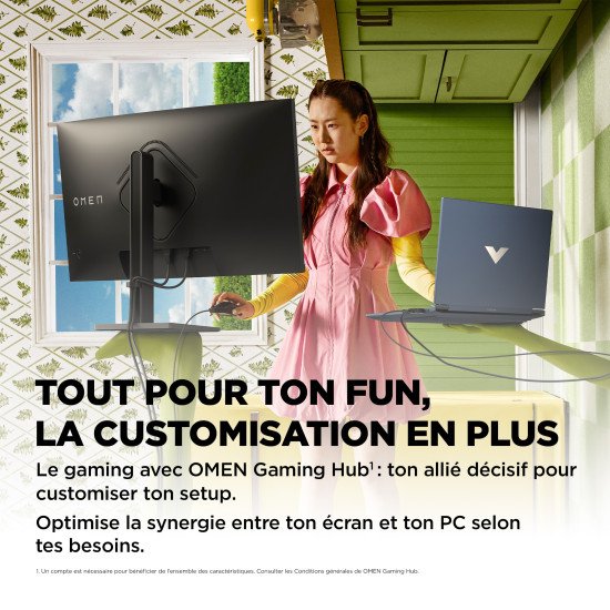 OMEN by HP Écran gamer incurvé QHD 165 Hz OMEN 31,5 pouces - OMEN 32c