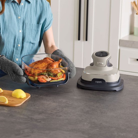 Ninja CRISPi Unique 3,8 L 1700 W Friteuse d'air chaud Gris, Couleur de la pierre, Transparent Ninja CRISPi Unique 3,8 L 1700 W Friteuse d'air chaud Gris, Couleur de la pierre, Transparent
