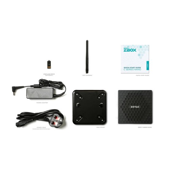 Zotac ZBOX CI337 nano 0.9L sized PC Noir N100 3,4 GHz Zotac ZBOX CI337 nano 0.9L sized PC Noir N100 3,4 GHz