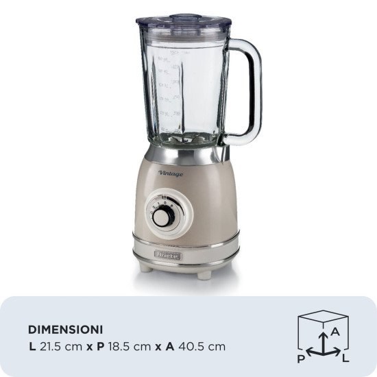 Ariete 0583/03 1,5 L Mélangeur de table 1000 W Beige