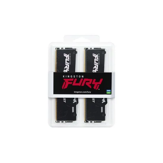 Kingston Technology FURY Beast 32 Go 5600 MT/s DDR5 CL36 DIMM (Kits de 2) RGB Kingston Technology FURY Beast 32 Go 5600 MT/s DDR5 CL36 DIMM (Kits de 2) RGB