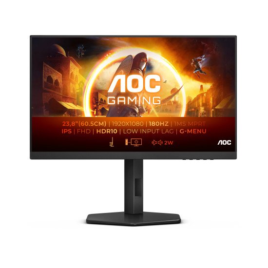 AOC 24G4X écran PC 60,5 cm (23.8") 1920 x 1080 pixels Full HD LCD Noir