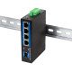LogiLink NS204 commutateur réseau Non-géré Gigabit Ethernet (10/100/1000) Noir