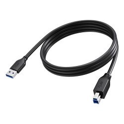 Vision TC 2MUSB3.0/BL câble USB USB 3.2 Gen 1 (3.1 Gen 1) 2 m USB A USB B 5 Gbit/s Noir