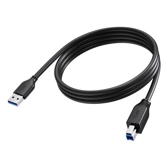 Vision TC 2MUSB3.0/BL câble USB USB 3.2 Gen 1 (3.1 Gen 1) 2 m USB A USB B 5 Gbit/s Noir
