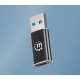 Manhattan Adaptateur USB-C vers USB-A, femelle vers mâle, 10 Gbit/s (USB 3.2 Gen 2 / USB 3.1), noir, garantie à vie