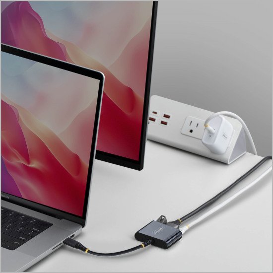 StarTech.com Adaptateur Multiport USB-C vers HDMI avec Charge PD 140W, HDMI 4K 60Hz, Hub USB 5 Gbps, Mini Dock pour MacBook / Dell / Thinkpad / HP / iPad / Tablettes