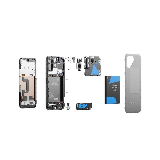 Fairphone 5 16,4 cm (6.46") Double SIM Android 13 5G 8 Go 256 Go 4200 mAh Transparent