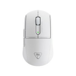 Turtle Beach Burst II Air - Souris gaming sans fil 2,4 GHz : ultralégère avec 47 g, touches optiques, symétrique, capteur optique 26 000 PPP, Bluetooth, autonomie 120 heures, câble USB-C Blanc