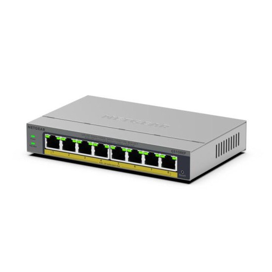 NETGEAR GS108EP Géré L2/L3 Gigabit Ethernet (10/100/1000) Gris