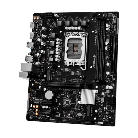 Asrock B860M-H2 Intel B860 LGA 1851 (Socket V1) micro ATX Asrock B860M-H2 Intel B860 LGA 1851 (Socket V1) micro ATX