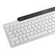 Lenovo 800 clavier Bureau Bluetooth Portuguais Blanc