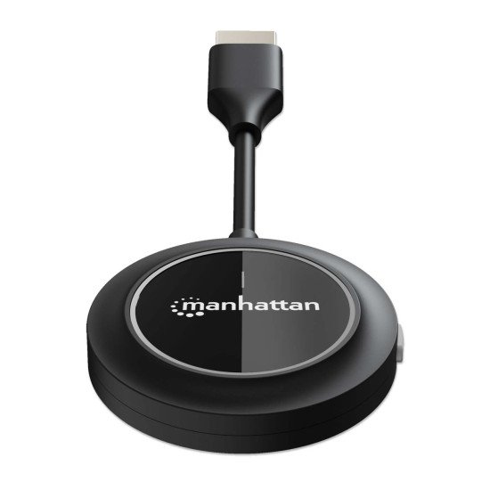 Manhattan Adaptateur sans fil HDMI 1080p avec émetteur HDMI, dongle pour diffusion vidéo sans fil depuis un appareil HDMI vers un téléviseur ou un projecteur HDMI, nécessite le récepteur du kit de présentation sans fil HDMI n° 208420, noir