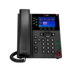 POLY VVX 350 téléphone fixe Noir 6 lignes LED