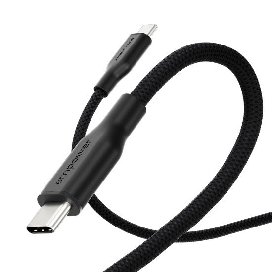 PanzerGlass empower by ® Racing 60W USB-C to USB-C Cable | USB 2.0 | 2M | Space Black câble USB Noir