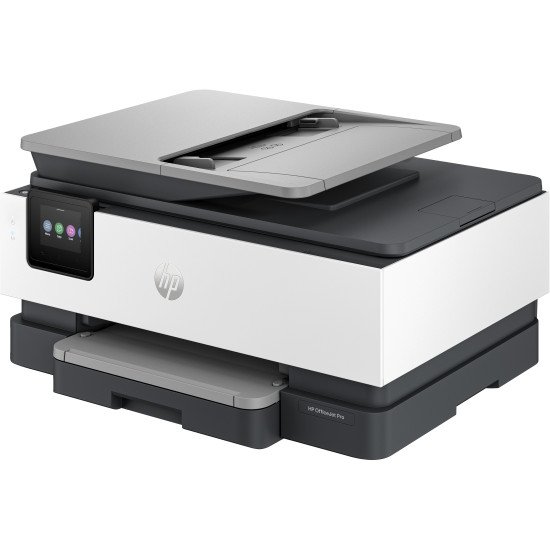 HP OfficeJet Pro Imprimante Tout-en-un HP 8122e, Couleur, Imprimante pour Domicile, Impression, copie, numérisation, Chargeur automatique de documents; Écran tactile; Numérisation HP Smart Advance; Mode silencieux; Impression via VPN avec HP+