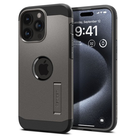 Spigen ACS06732 coque de protection pour téléphones portables 15,5 cm (6.1") Housse Gris, Métallique