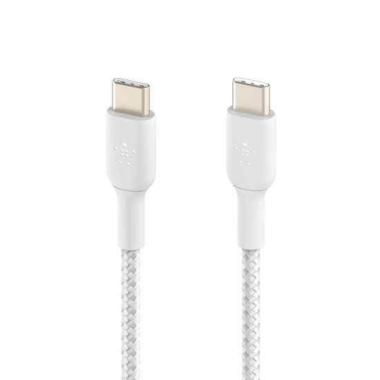 Belkin CAB004BT1MWH2PK câble USB 1 m USB 2.0 USB C Blanc