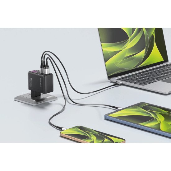 Mobile Origin MO-65WDCH-PW20 chargeur d'appareils mobiles Universel Noir Secteur Charge rapide Intérieure