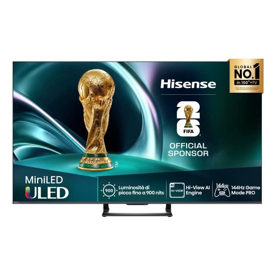 Hisense 65U7Q 165,1 cm (65") 4K Ultra HD Smart TV Wifi Noir 500 cd/m²