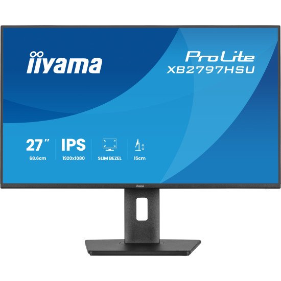 iiyama ProLite XB2797HSU-B1 écran PC 68,6 cm (27") 1920 x 1080 pixels Full HD LED Noir