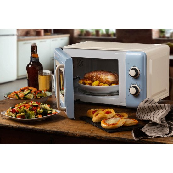 Ariete Vintage Line 3960/05 Bleu Micro-onde simple Comptoir 20 L 800 W Ariete Vintage Line 3960/05 Bleu Micro-onde simple Comptoir 20 L 800 W
