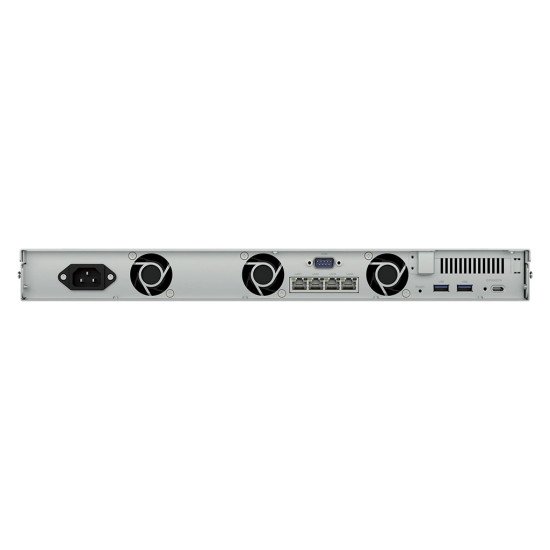 Synology RackStation RS826+ serveur de stockage NAS Rack (1 U) AMD Ryzen V1500B 4 Go DDR4 0 To DiskStation Manager Noir, Gris
